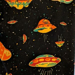 TC NWOT Lularoe Flying UFO saucers leggings